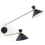 Бра с 2-мя поворотными плафонами Davy Duo Wall Lamp варинант исполнения - 1 | Loft Concept в Тюмени
