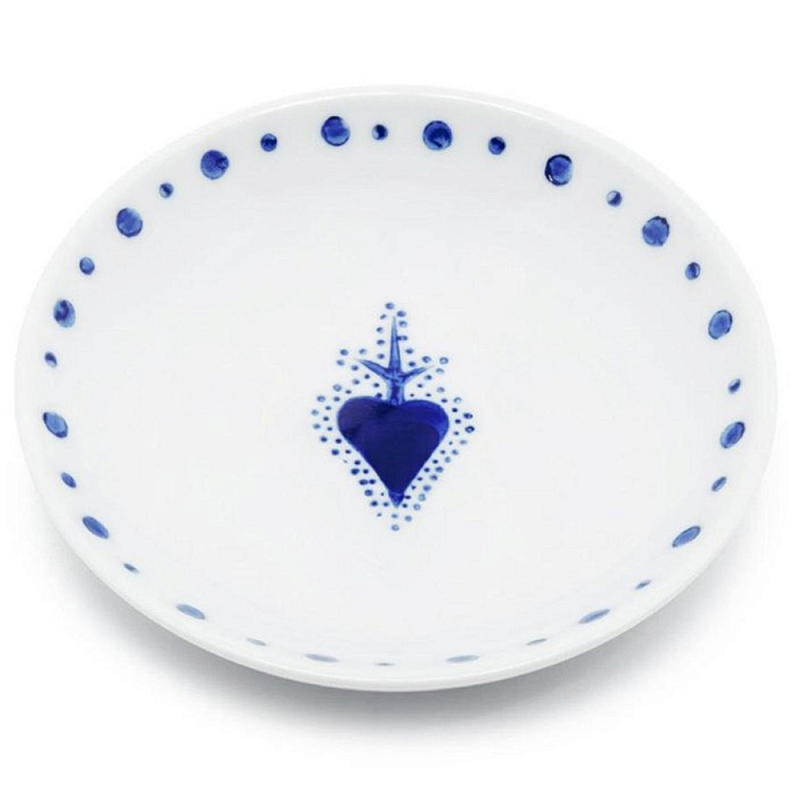 Тарелка Plate Chino Белый Синий Тарелка Plate Chino Белый Синий в Тюмени | Loft Concept