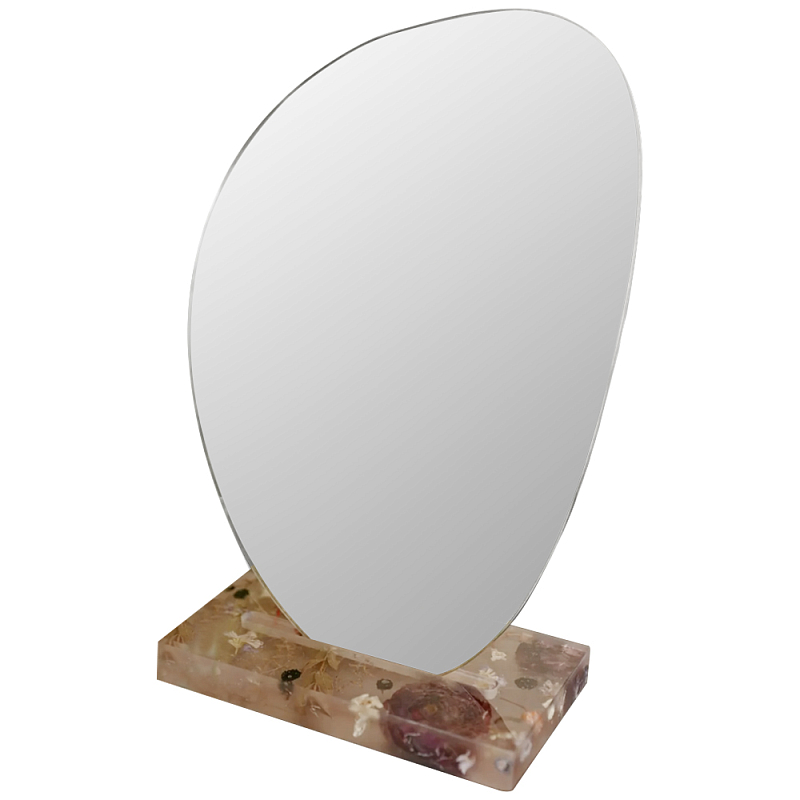 Настольное зеркало с подставкой из эпоксидной смолы с цветами Epoxy Resin Flowers Mirror Розовый Зеркало Настольное зеркало с подставкой из эпоксидной смолы с цветами Epoxy Resin Flowers Mirror Розовый Зеркало в Тюмени | Loft Concept