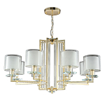 Люстра с 8-ю цилиндрическими плафонами из стекла Laurent варинант исполнения - 5 | Loft Concept в Тюмени