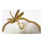 Ваза из фарфора с бронзовой стрекозой  Paradise Dragonfly варинант исполнения - 4 | Loft Concept в Тюмени