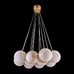 Люстра подвесная круглая с сферическими плафонами из натурального камня Glowing Spheres варинант исполнения - 12 | Loft Concept в Тюмени