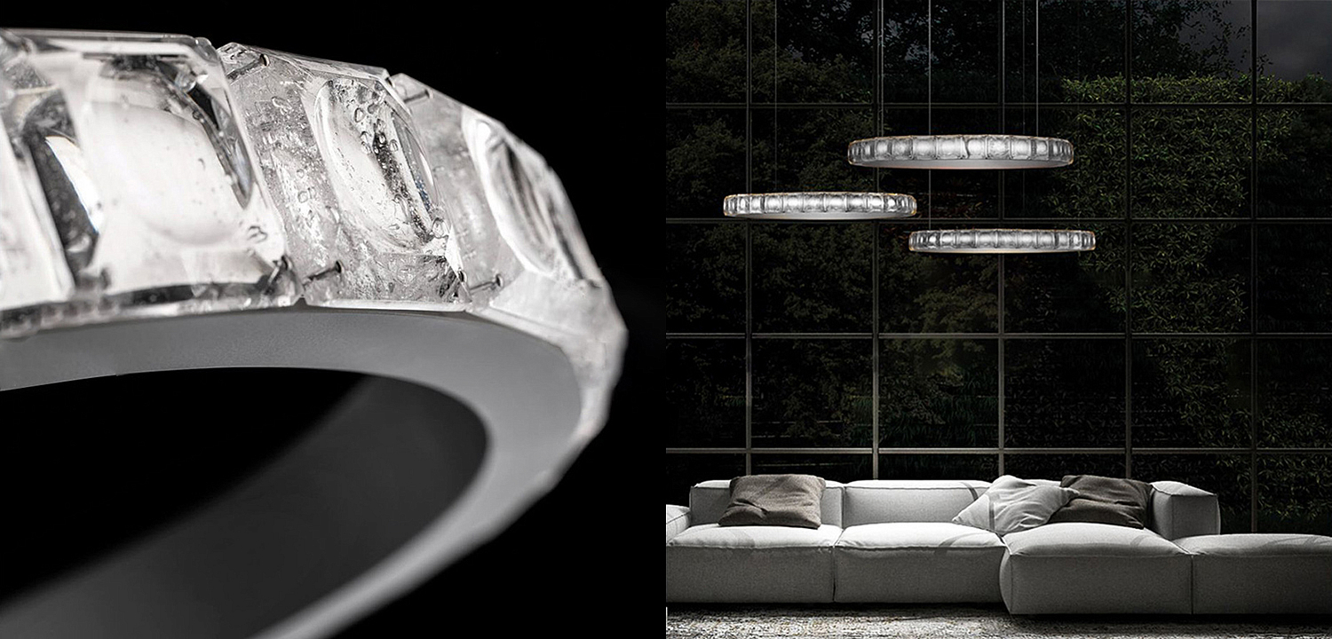 Люстра Ring horizontal silver chandelier Люстра Ring horizontal silver chandelier - Loft-Concept в Тюмени