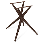 Стол обеденный с коричневой прямоугольной столешницей из керамики на четырех пластиковых ножках Brown Ceramics варинант исполнения - 4 | Loft Concept в Тюмени