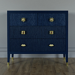 Бельевой Комод с 4 ящиками Elsa Dreams Blue варинант исполнения - 5 | Loft Concept в Тюмени