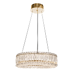 Люстра подвесная круглая из прозрачного хрусталя с золотым корпусом Selfsufficient варинант исполнения - 4 | Loft Concept в Тюмени