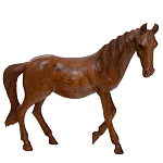 Статуэтка из дерева суар дикая лошадь Wild Horses варинант исполнения - 3 | Loft Concept в Тюмени