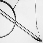 Светодиодная люстра Black LED Circle and Oval Lamp варинант исполнения - 5 | Loft Concept в Тюмени