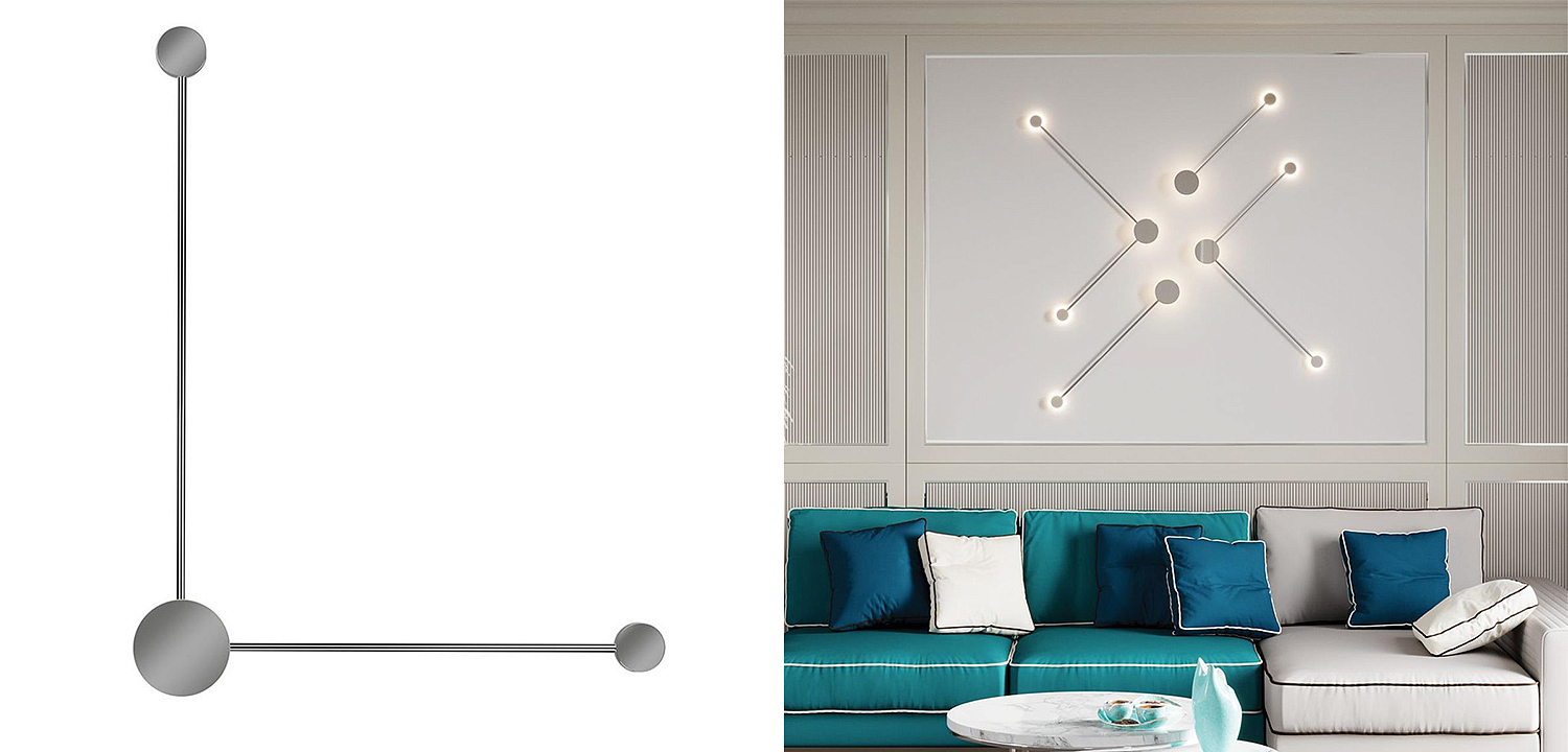 Бра Pin Wall Light Chrome Angle Бра Pin Wall Light Chrome Angle - Loft-Concept в Тюмени