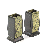 Настольный письменный набор из змеевика с часами и таблетницей Successful Leader варинант исполнения - 3 | Loft Concept в Тюмени