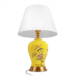 Настольная лампа желтая с изображением птиц Slip Away варинант исполнения - 3 | Loft Concept в Тюмени