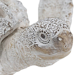 Статуэтка черепаха с ажурным панцирем и детализированной текстурой в белом цвете Marine Accessories варинант исполнения - 5 | Loft Concept в Тюмени