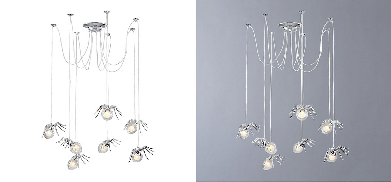 Люстра серебряная Паук Spiders lamp 7 Люстра серебряная Паук Spiders lamp 7 - Loft-Concept в Тюмени