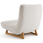 Кресло с обивкой букле Lino White  Boucle Armchair варинант исполнения - 4 | Loft Concept в Тюмени