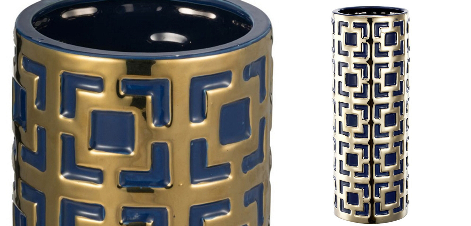 Ваза с геометрическим узором Marion Vase Ваза с геометрическим узором Marion Vase - Loft-Concept в Тюмени