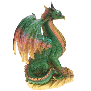 Декоративная статуэтка Дракон Green Orange Dragon Statuette