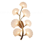 Бра в виде золотистой ветви с прозрачными листьями Andrea Wall Lamp варинант исполнения - 2 | Loft Concept в Тюмени