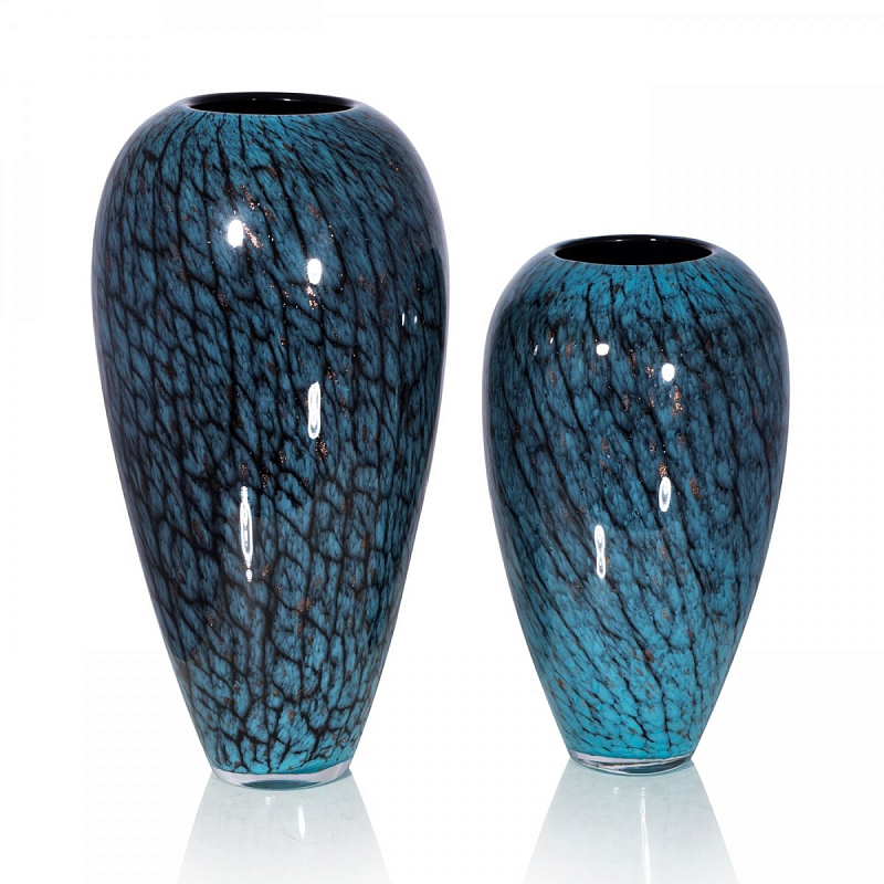 Стеклянная ваза Chrysalis Бирюзовый в Тюмени | Loft Concept 