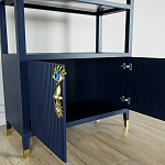 Стеллаж со стеклянными полками Elsa Dreams Blue варинант исполнения - 5 | Loft Concept в Тюмени