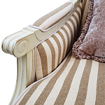 Кресло в полоску в стиле прованс Modeste Provence Armchair варинант исполнения - 2 | Loft Concept в Тюмени