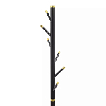 Напольная вешалка чёрная с золотистыми элементами Branches Hangers варинант исполнения - 2 | Loft Concept в Тюмени