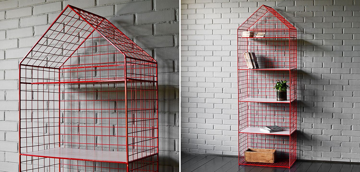 Стеллаж House Industrial Metal Rust Rack Стеллаж House Industrial Metal Rust Rack - Loft-Concept в Тюмени