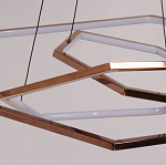 Люстра с 3-мя подвесами в виде шестиугольников Hexagon Horizontal варинант исполнения - 4 | Loft Concept в Тюмени