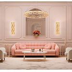 Люстра кольцевая с текстурной огранкой Reflection of Reality варинант исполнения - 3 | Loft Concept в Тюмени