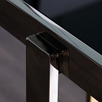 Консоль в современном стиле с черной стекляной столешницей Console with Black Glass варинант исполнения - 3 | Loft Concept в Тюмени