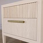 Прикроватная Тумбочка Primo с двумя ящиками Светлый дуб варинант исполнения - 4 | Loft Concept в Тюмени