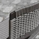 Дизайнерский стул с каркасом из металла с плетеными сиденьем и спинкой GREEN POINT Chair варинант исполнения - 7 | Loft Concept в Тюмени