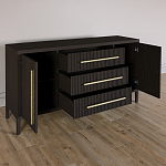 Буфет Primo с тремя ящиками и двумя фасадами Темный орех варинант исполнения - 5 | Loft Concept в Тюмени