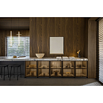 Кухонный гарнитур из массива дуба и камня Ratio Dada Engenereed варинант исполнения - 3 | Loft Concept в Тюмени