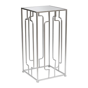 Столик высокий с серебряной основой Edison