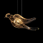 Подвесной светильник с прозрачной стеклянной птичкой Serip Voa варинант исполнения - 7 | Loft Concept в Тюмени