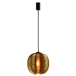 Подвесной светильник со стеклянным рельефным плафоном золото Perforated Glass 25 варинант исполнения - 2 | Loft Concept в Тюмени