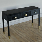 Дизайнерский Письменный стол Elsa Dreams Black с тремя ящиками варинант исполнения - 3 | Loft Concept в Тюмени