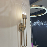 Бра с вытянутым рифленым стеклянным плафоном цилиндрической формы Trumpet tube варинант исполнения - 8 | Loft Concept в Тюмени