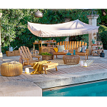 Садовая скамья из массива акации Ruth Wooden Bench варинант исполнения - 5 | Loft Concept в Тюмени