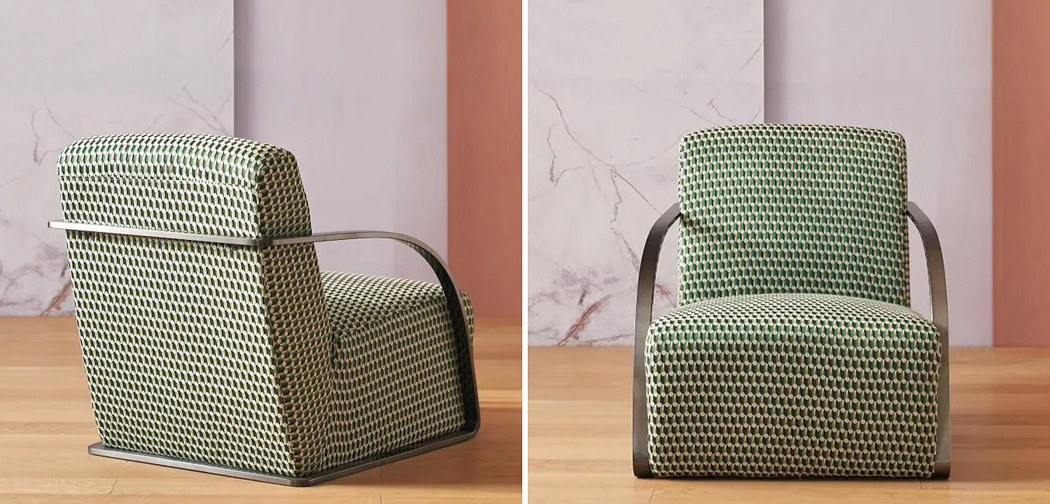 Кресло Esme Green Pattern Armchair - Loft-Concept в Тюмени