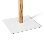 Вешалка с квадратным основанием и 4-мя белыми металлическими крючками Industrial Metal Rust варинант исполнения - 3 | Loft Concept в Тюмени