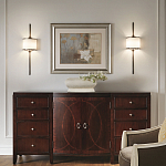 Бра вертикальное с белым полукруглым плафоном и длинным стержнем L Kichler варинант исполнения - 2 | Loft Concept в Тюмени