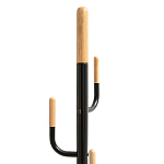 Напольная вешалка из металла и дерева Polly Floor Hanger варинант исполнения - 2 | Loft Concept в Тюмени