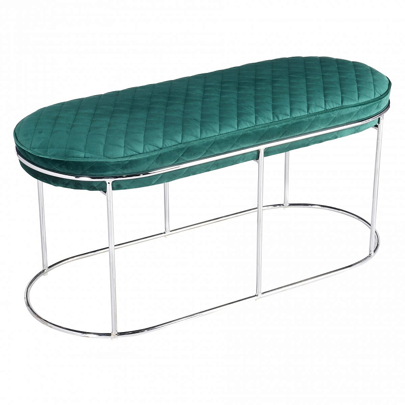 Банкетка Bench Emerald Серебряный Изумрудный Банкетка Bench Emerald Серебряный Изумрудный в Тюмени | Loft Concept