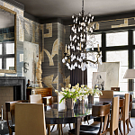 Обои ручная роспись в стиле Арт-деко Symphony Original colourway on Arkose silk dupion варинант исполнения - 2 | Loft Concept в Тюмени