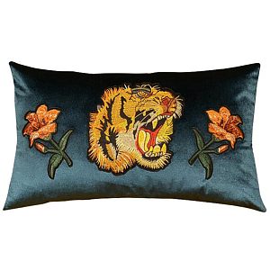 Декоративная подушка с вышивкой Hermes 14