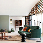 Торшер с поворотным плафоном Aracea Black Floor Lamp варинант исполнения - 11 | Loft Concept в Тюмени