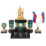 Настольный письменный набор из малахита и долерита Leader Organizer варинант исполнения - 1 | Loft Concept в Тюмени