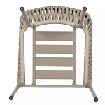 Стул серо-бежевый с декоративным плетением на спинке и подлокотниках Chair Weave варинант исполнения - 7 | Loft Concept в Тюмени