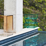 Стол журнальный в форме кубов Acrylic Furniture Lumina Mint Breeze варинант исполнения - 7 | Loft Concept в Тюмени